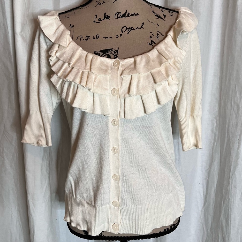 Worthington ruffled sweater